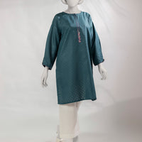 Dobby Green Kurti - J. Junaid Jamshed