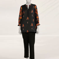 Lawn Black Kurti - J. Junaid Jamshed