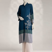 Pashmina Blue Kurti - J. Junaid Jamshed