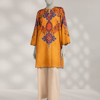 Khaddar Slub Chrome Kurti - J. Junaid Jamshed