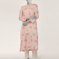 Lawn Pink Kurti - J. Junaid Jamshed