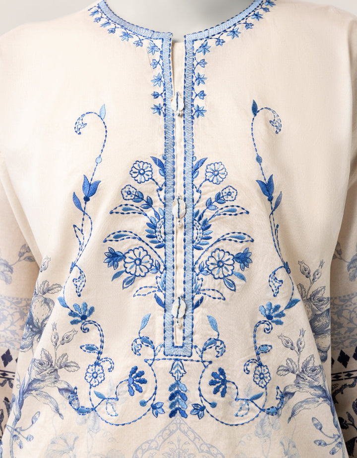 Lawn Indigo Kurti - J. Junaid Jamshed