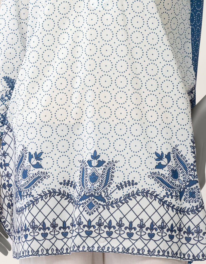 Lawn White Kurti - J. Junaid Jamshed