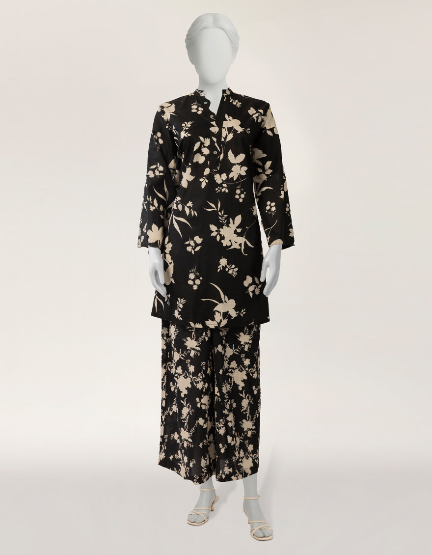 Lawn Black Kurti - J. Junaid Jamshed