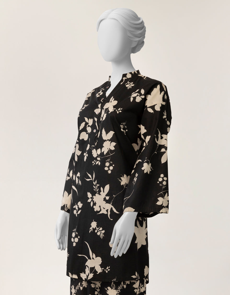 Lawn Black Kurti - J. Junaid Jamshed
