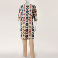Lawn Beige Kurti - J. Junaid Jamshed