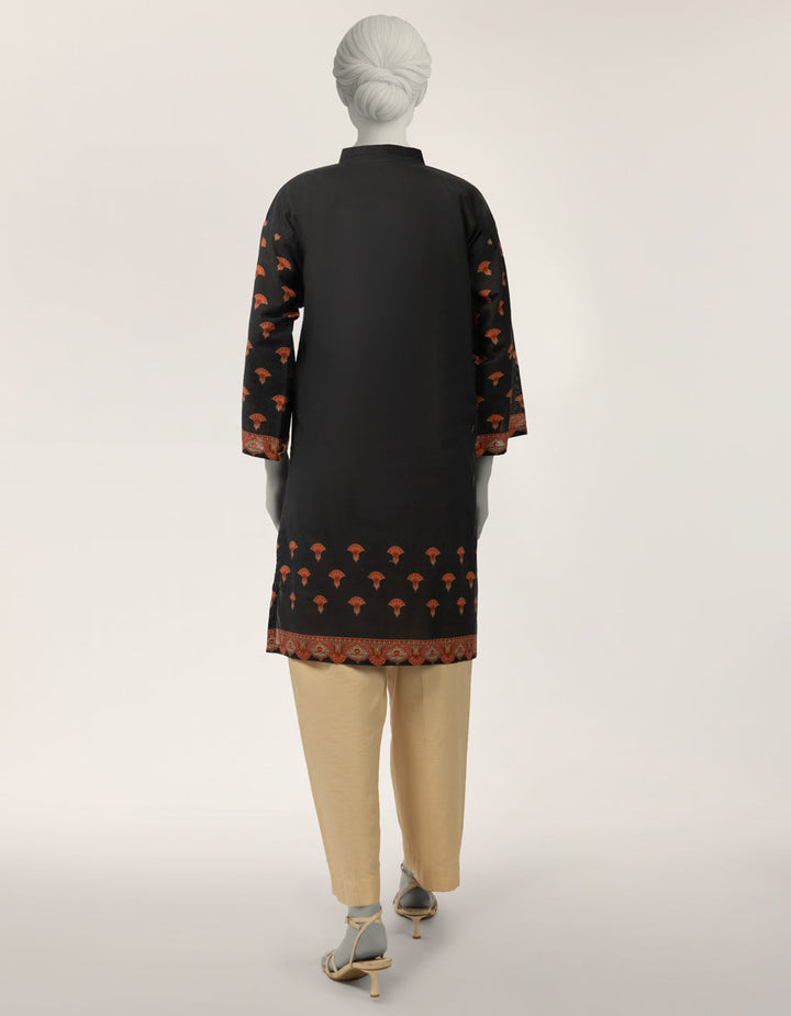 Lawn Black Kurti - J. Junaid Jamshed