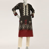 Lawn Black Kurti - J. Junaid Jamshed