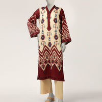 Lawn Off White Kurti - J. Junaid Jamshed