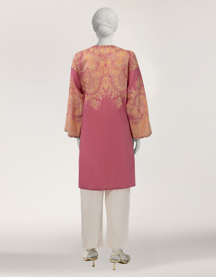 Lawn Pink Kurti - J. Junaid Jamshed