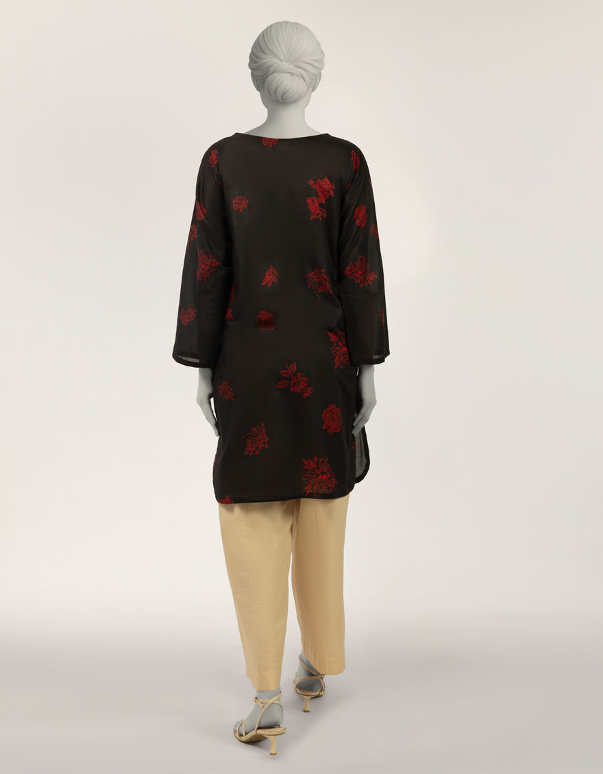 Lawn Black Kurti - J. Junaid Jamshed