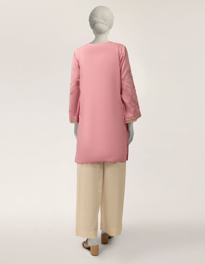 Lawn Pink Kurti - J. Junaid Jamshed