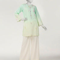 Lawn Green Kurti - J. Junaid Jamshed