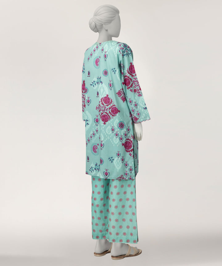 Lawn Green Kurti - J. Junaid Jamshed