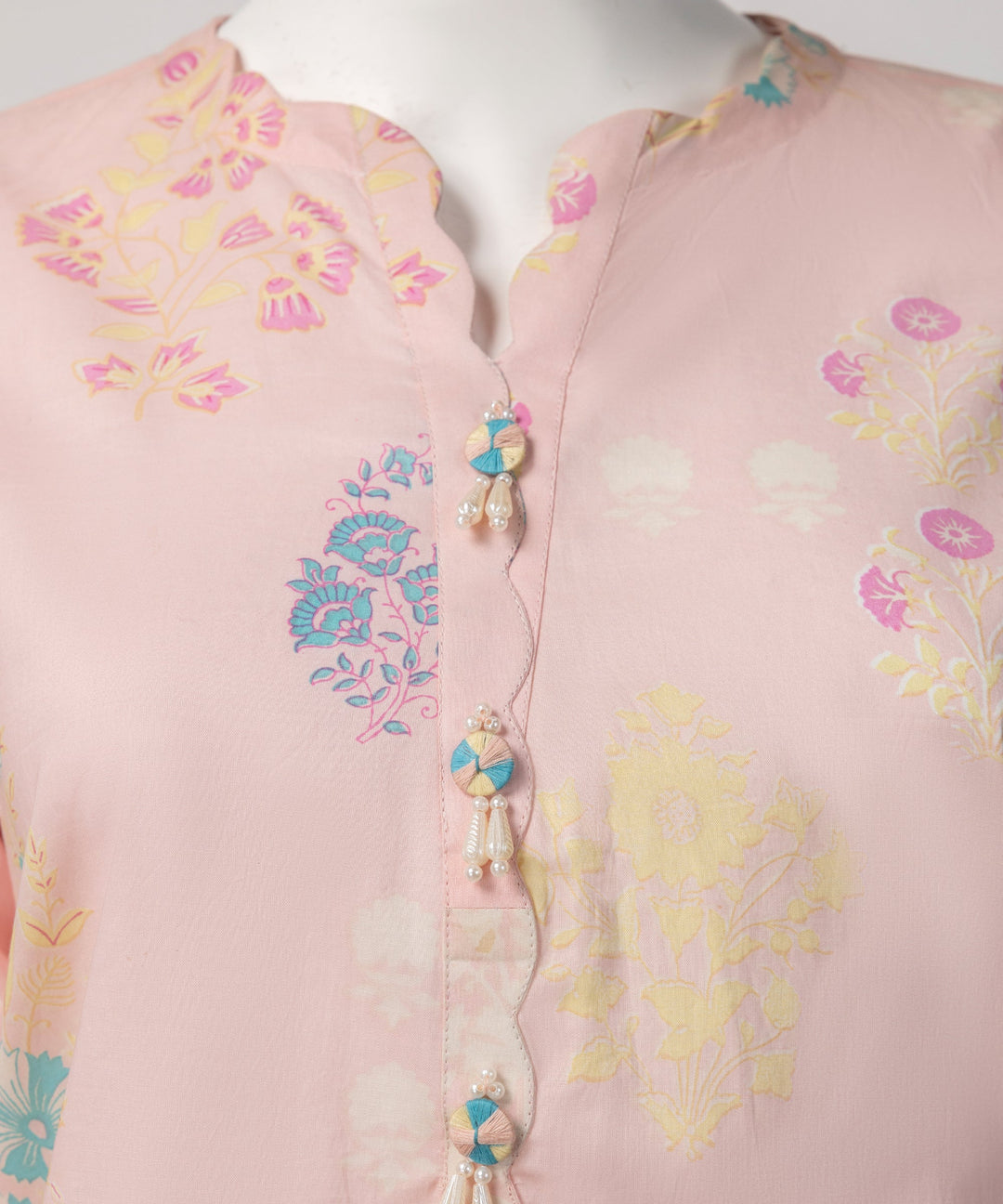 Lawn Pink Kurti - J. Junaid Jamshed