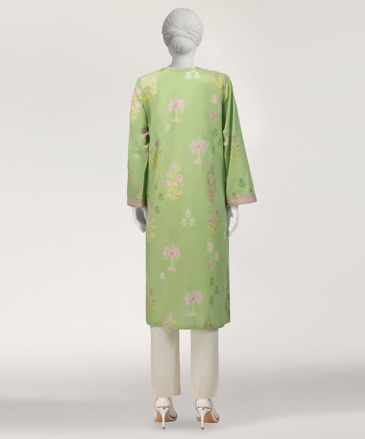 Lawn Light Green Kurti - J. Junaid Jamshed