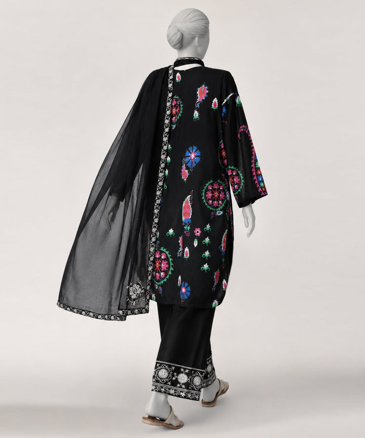 Lawn Black Kurti - J. Junaid Jamshed