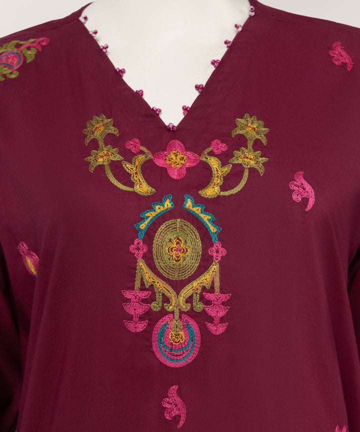 Lawn Plum Kurti - J. Junaid Jamshed