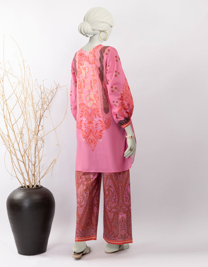 Lawn Pink Stitched Suit - J. Junaid Jamshed