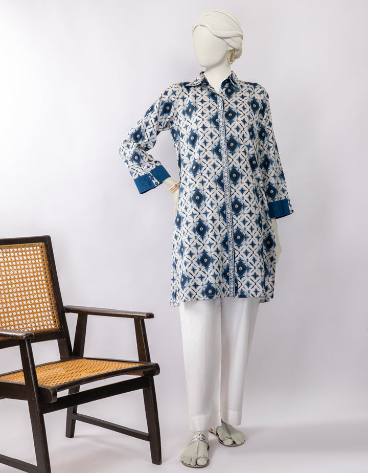 Lawn White Stitched Suit - J. Junaid Jamshed