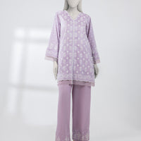 Lawn Lilac Unstitched Suit - J. Junaid Jamshed