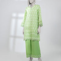 Lawn Green Unstitched Suit - J. Junaid Jamshed