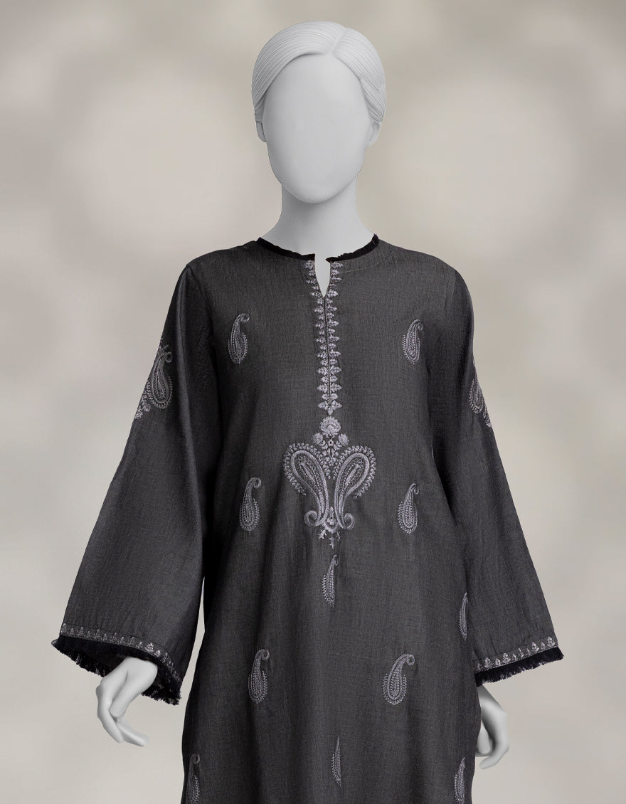 Denim Blue Stitched Suit - J. Junaid Jamshed