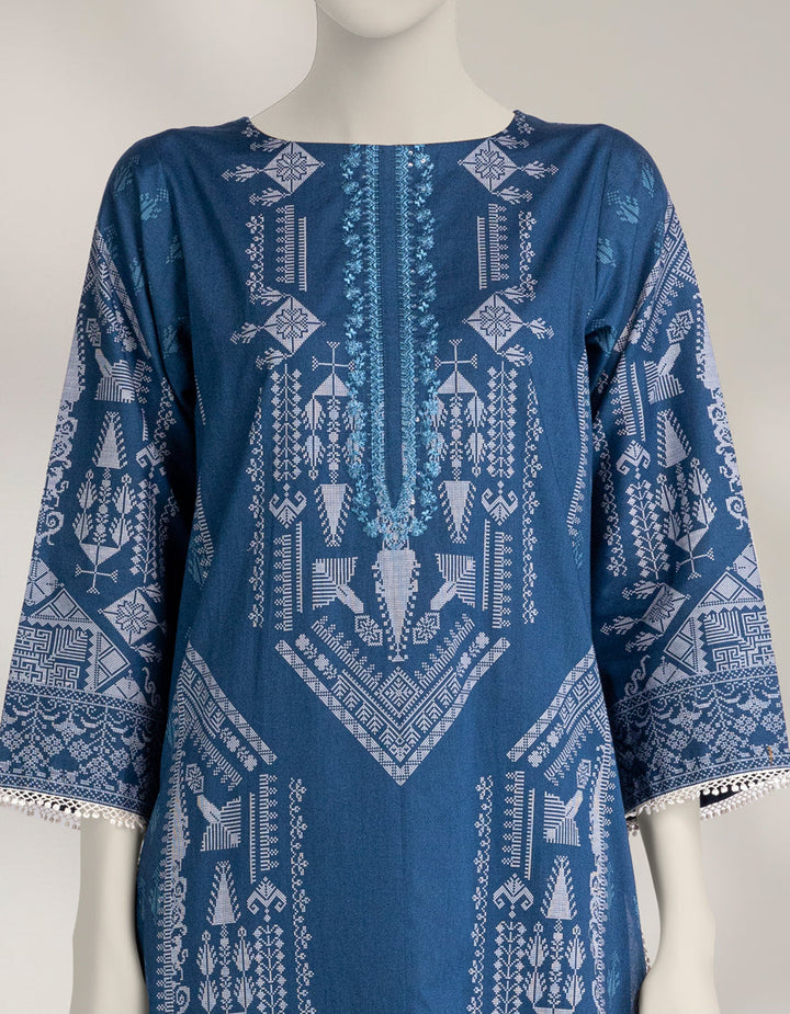 Cambric Multicolor Unstitched Suit - J. Junaid Jamshed