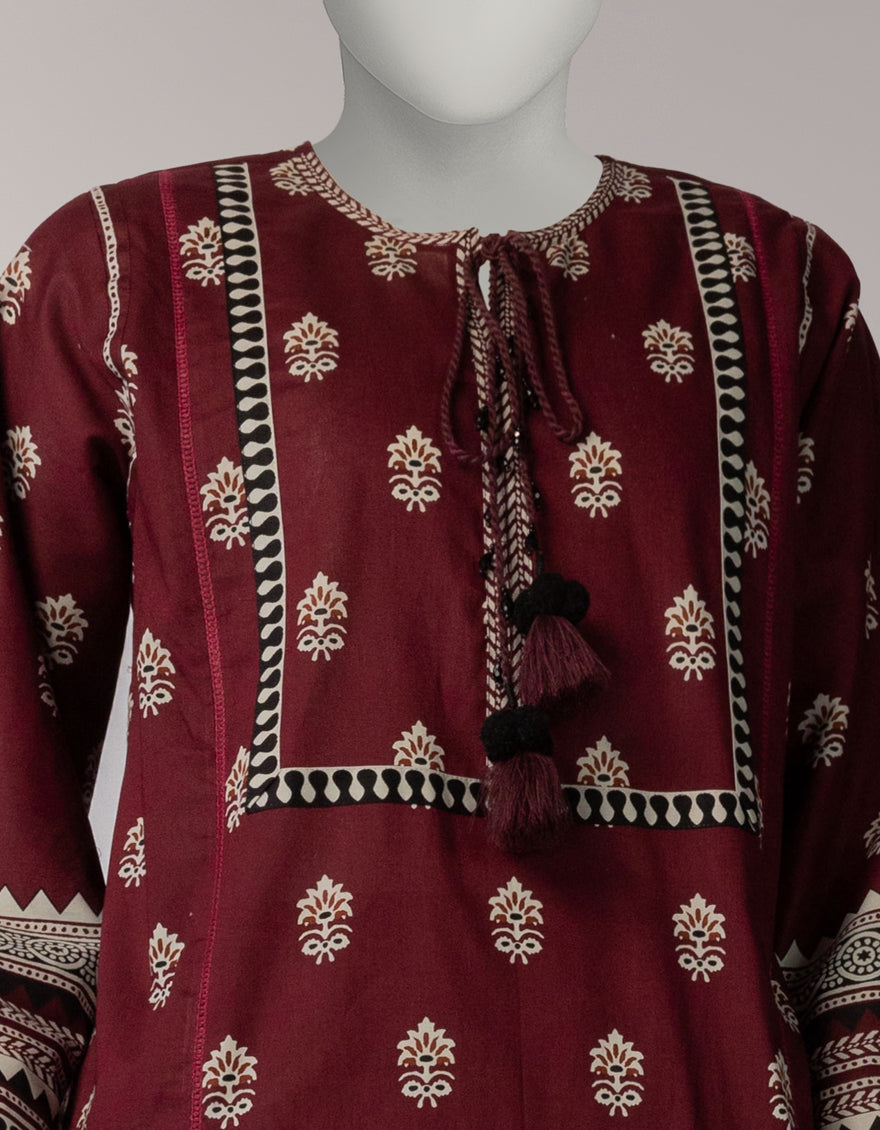 Cambric Multicolor Unstitched Suit - J. Junaid Jamshed