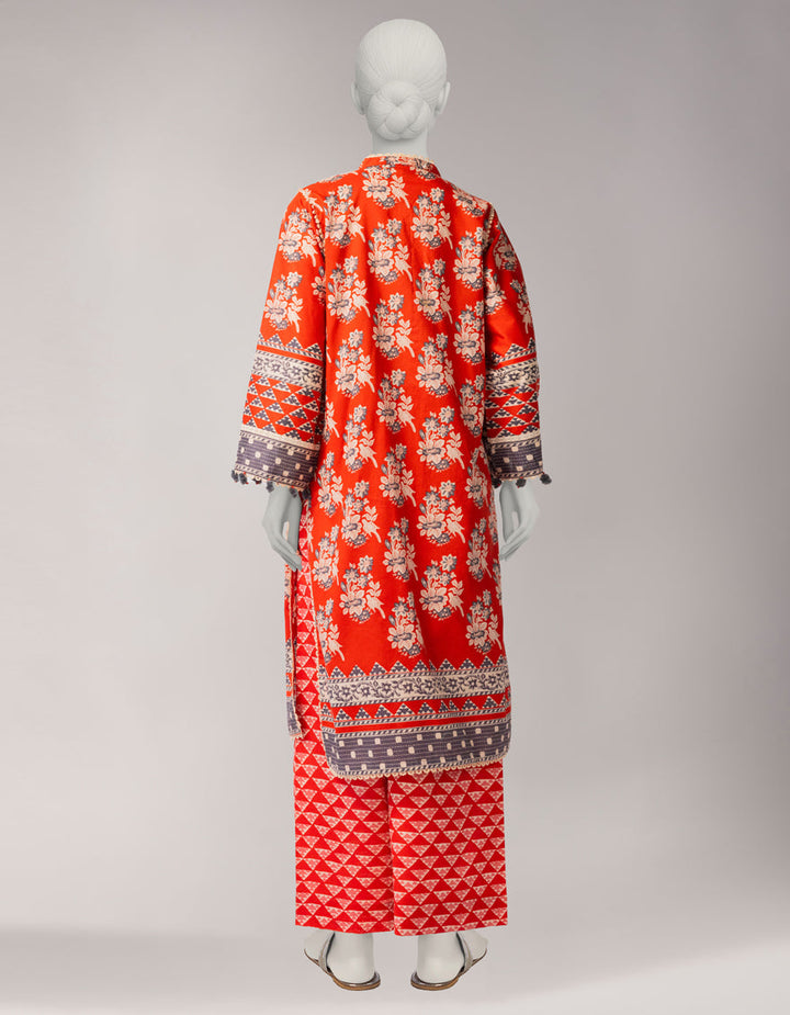 Cambric Multicolor Unstitched Suit - J. Junaid Jamshed