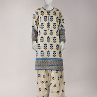 Cambric Multicolor Unstitched Suit - J. Junaid Jamshed