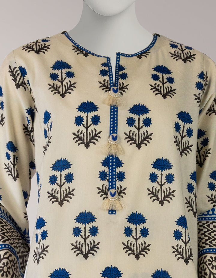 Cambric Multicolor Unstitched Suit - J. Junaid Jamshed