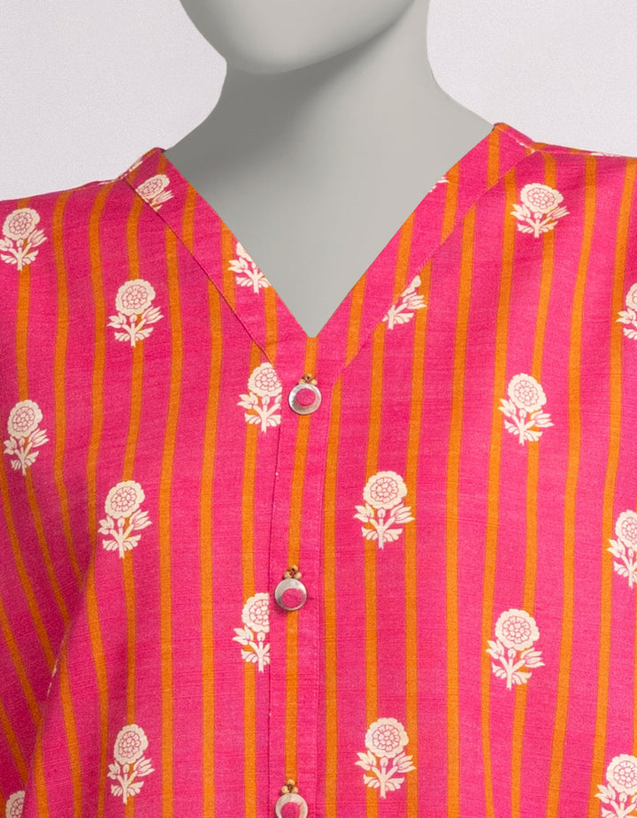 Khaddar Pink Stitched Suit - J. Junaid Jamshed
