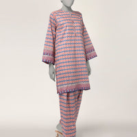 Lawn Multicolor Stitched Suit - J. Junaid Jamshed