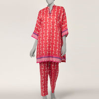 Lawn Pink Stitched Suit - J. Junaid Jamshed