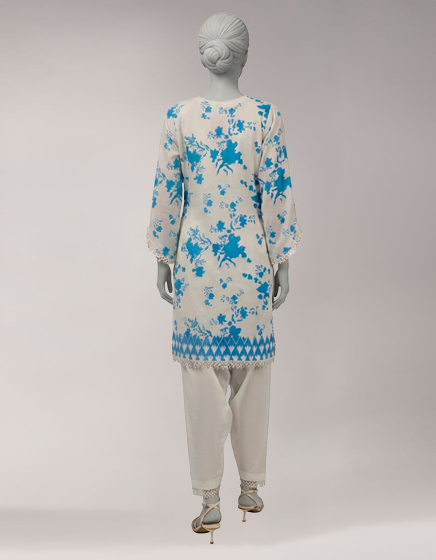 Lawn Multicolor Unstitched Suit - J. Junaid Jamshed