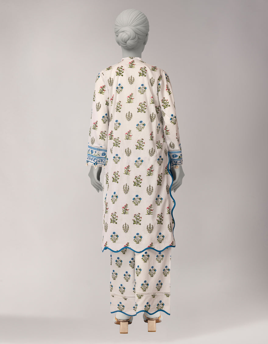 Lawn Multicolor Unstitched Suit - J. Junaid Jamshed