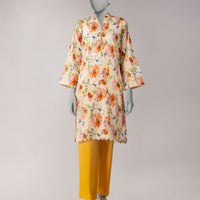 Lawn Multicolor Unstitched Suit - J. Junaid Jamshed