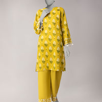 Lawn Multicolor Unstitched Suit - J. Junaid Jamshed