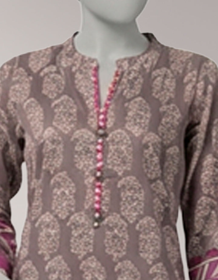 Lawn Multicolor Unstitched Suit - J. Junaid Jamshed