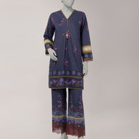 Lawn Multicolor Unstitched Suit - J. Junaid Jamshed