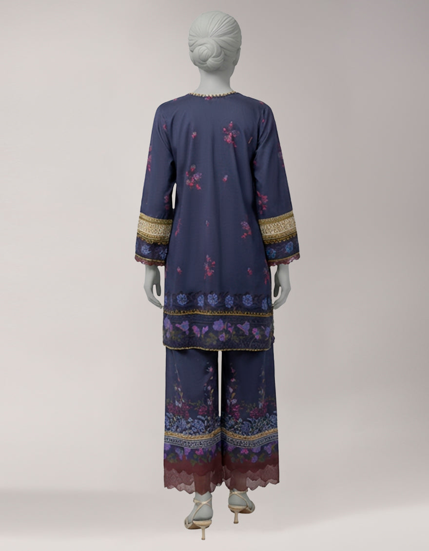 Lawn Multicolor Unstitched Suit - J. Junaid Jamshed