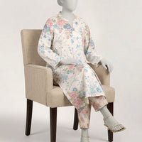 Lawn White Stitched Suit - J. Junaid Jamshed