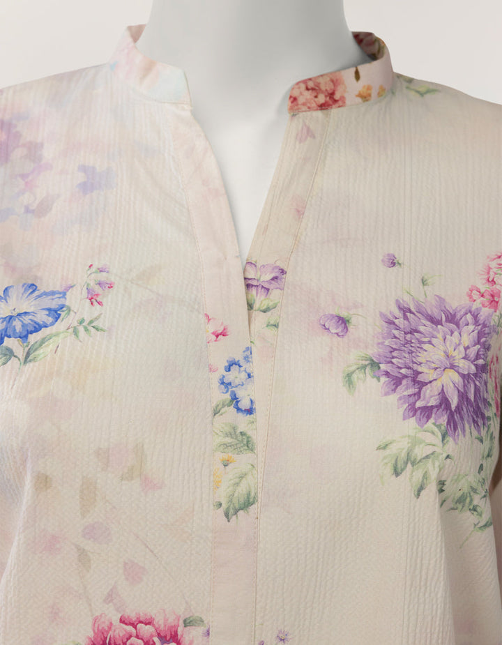 Seersucker Pink Stitched Suit - J. Junaid Jamshed