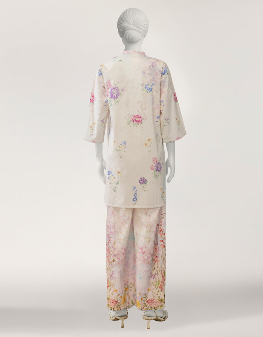 Seersucker Pink Stitched Suit - J. Junaid Jamshed