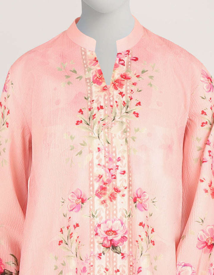 Seersucker Pink Stitched Suit - J. Junaid Jamshed
