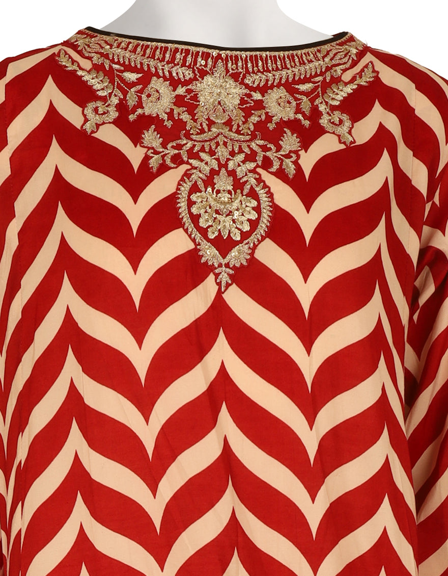 Silk Multicolor Stitched Suit - J. Junaid Jamshed