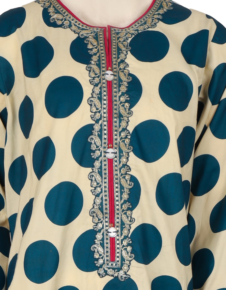 Silk Multicolor Stitched Suit - J. Junaid Jamshed