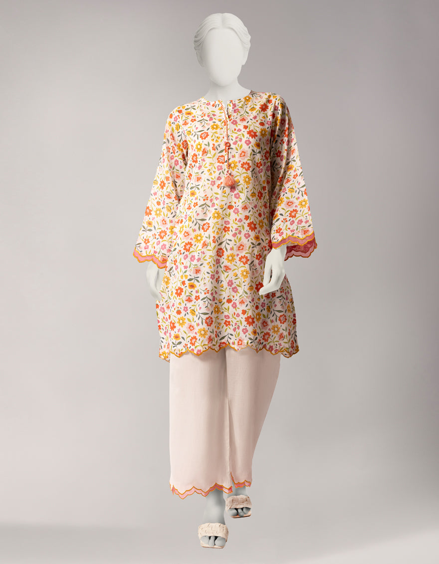 Lawn Multicolor Unstitched Suit - J. Junaid Jamshed