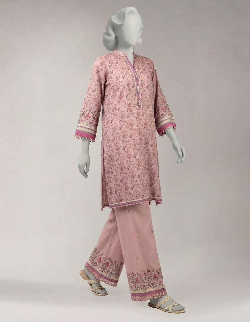 Lawn Multicolor Unstitched Suit - J. Junaid Jamshed